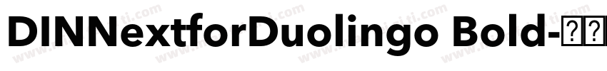 DINNextforDuolingo Bold字体转换